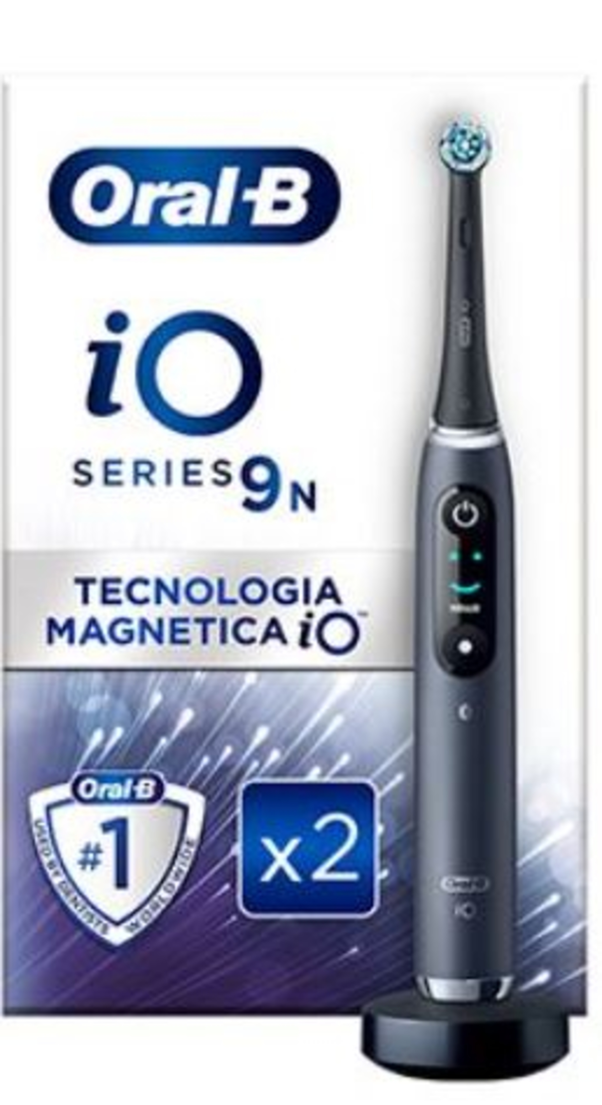 ORALB IO 9 BLACK SPAZZ+2REFILL
