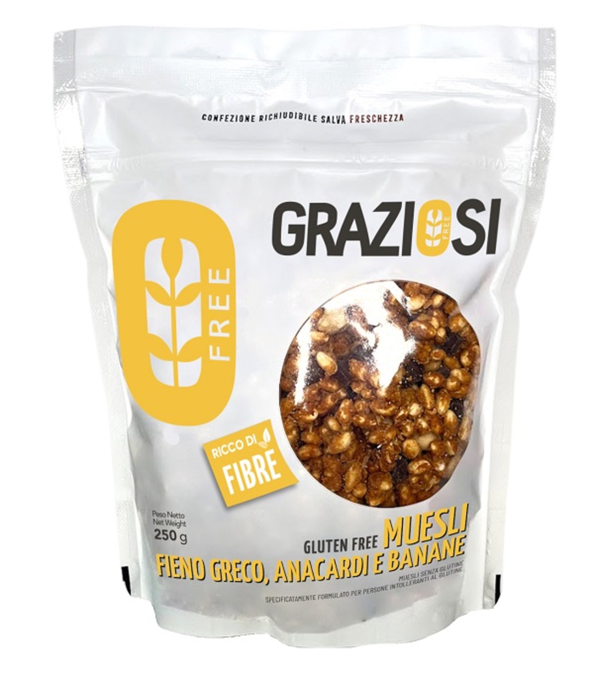MUESLI ANACARDI/BANANE FIENO G