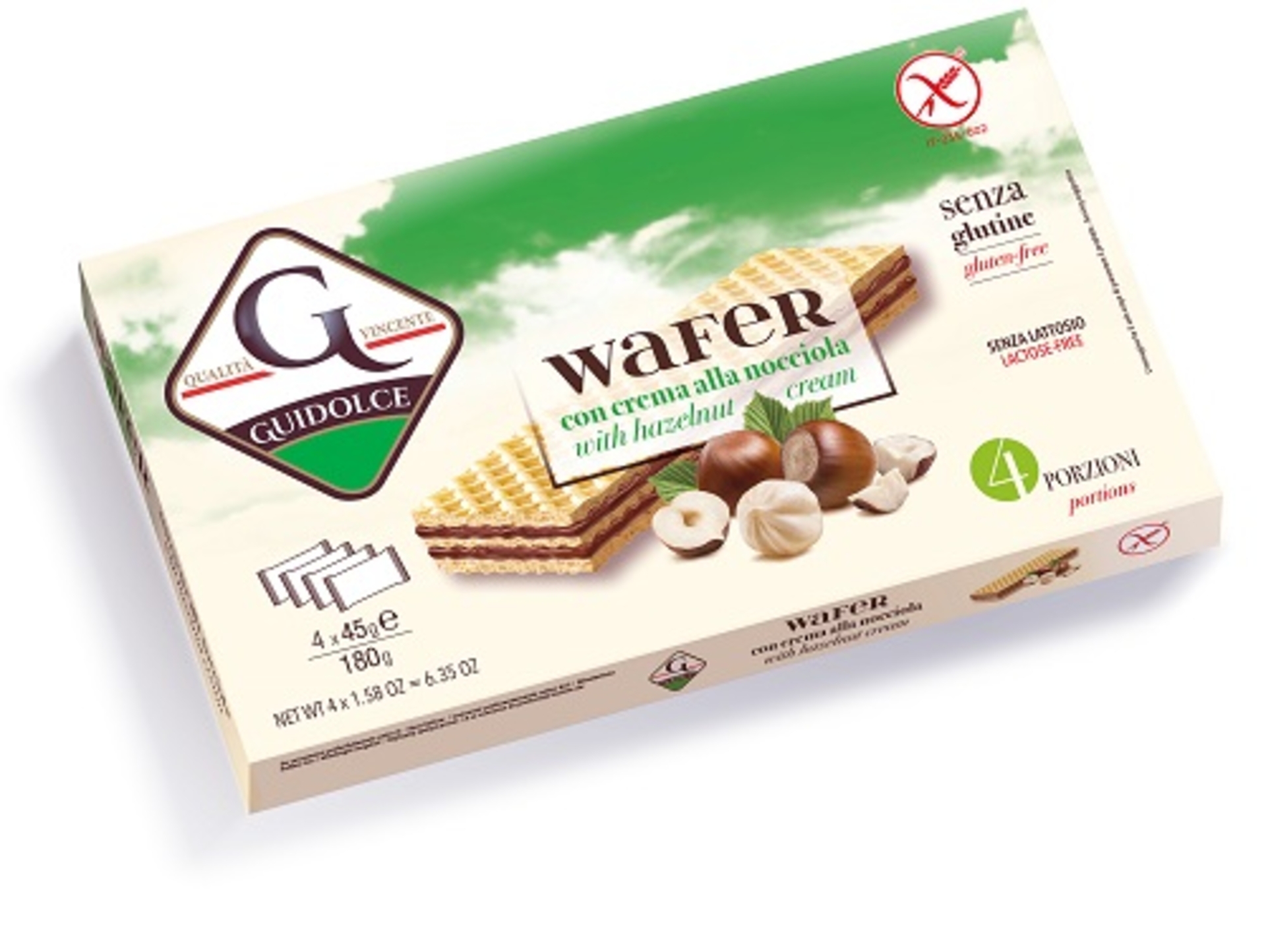 WAFER CREMA NOCCIOLA 4X45G