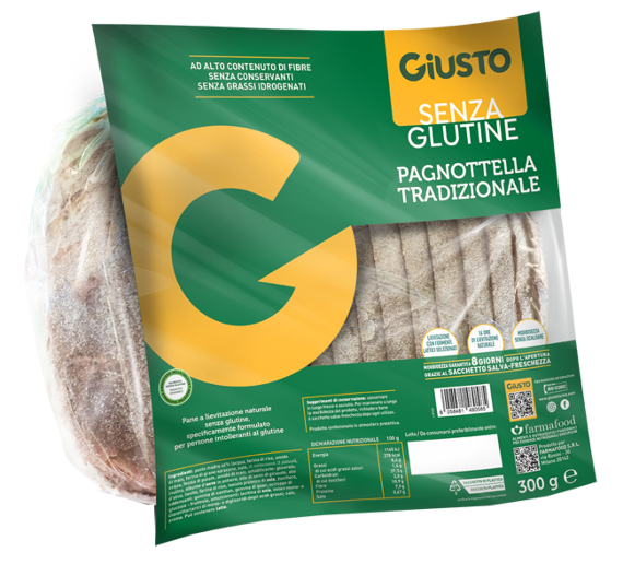 GIUSTO S/G PAGNOTTELLA 300G