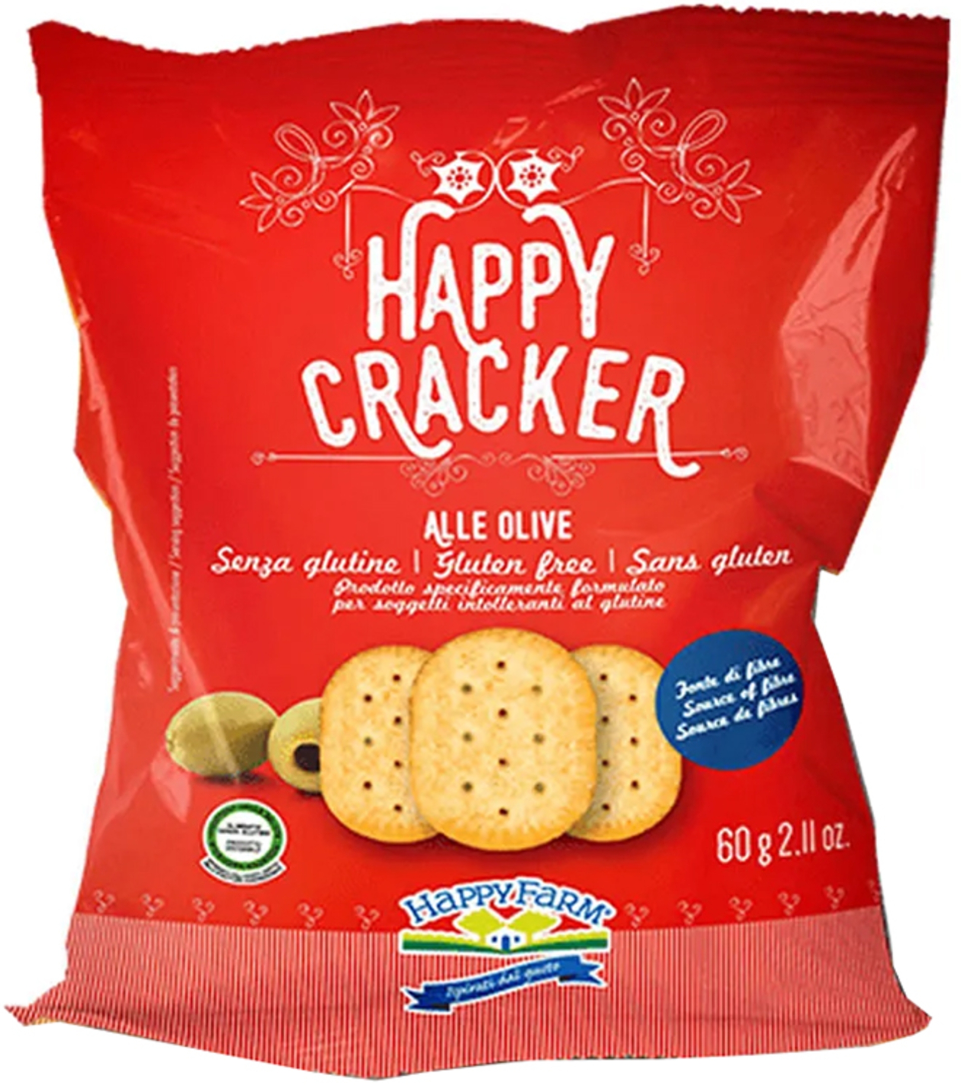 HAPPY FARM CRACKER OLIVE 60G