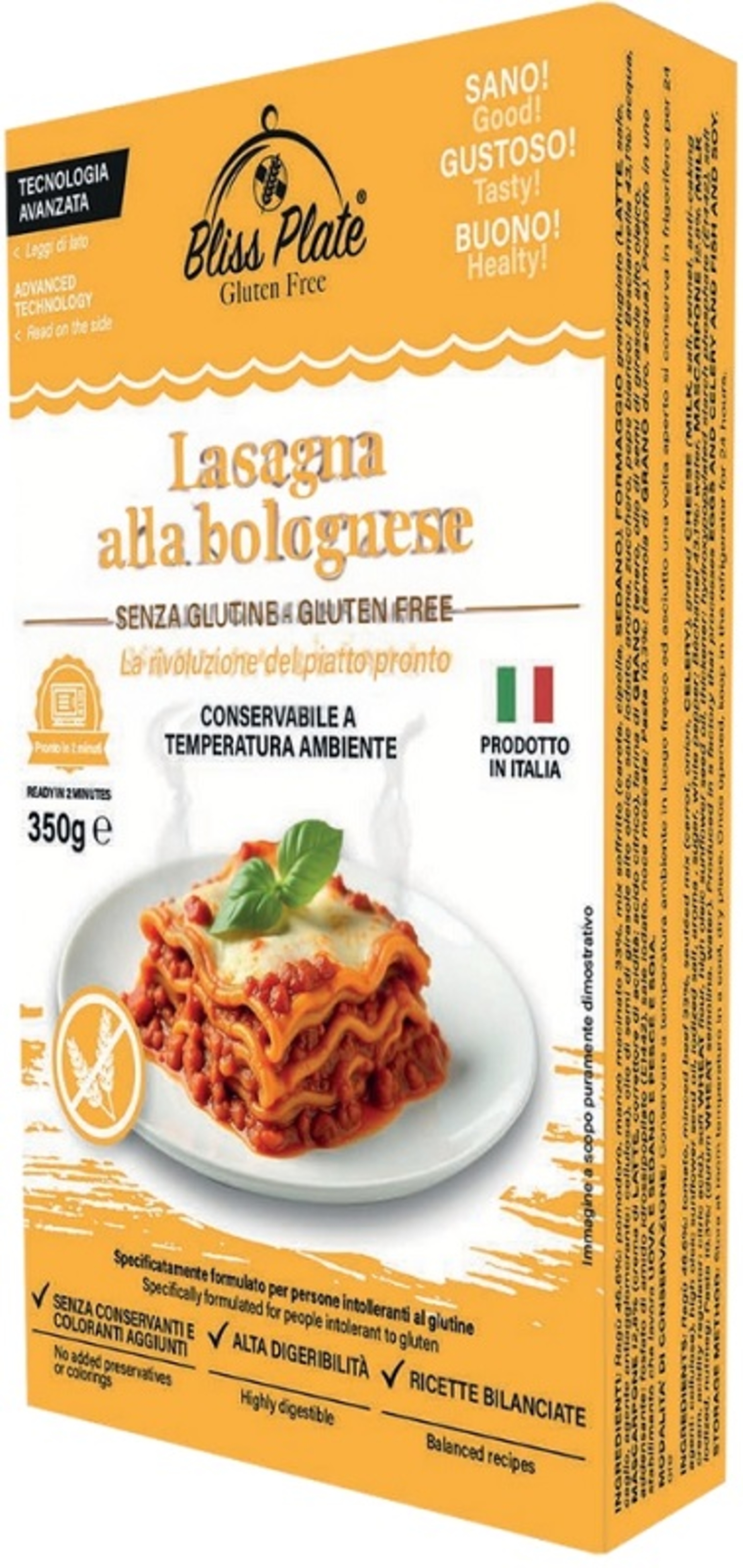 BLISS PLATE LASAGNA BOLOGNESE