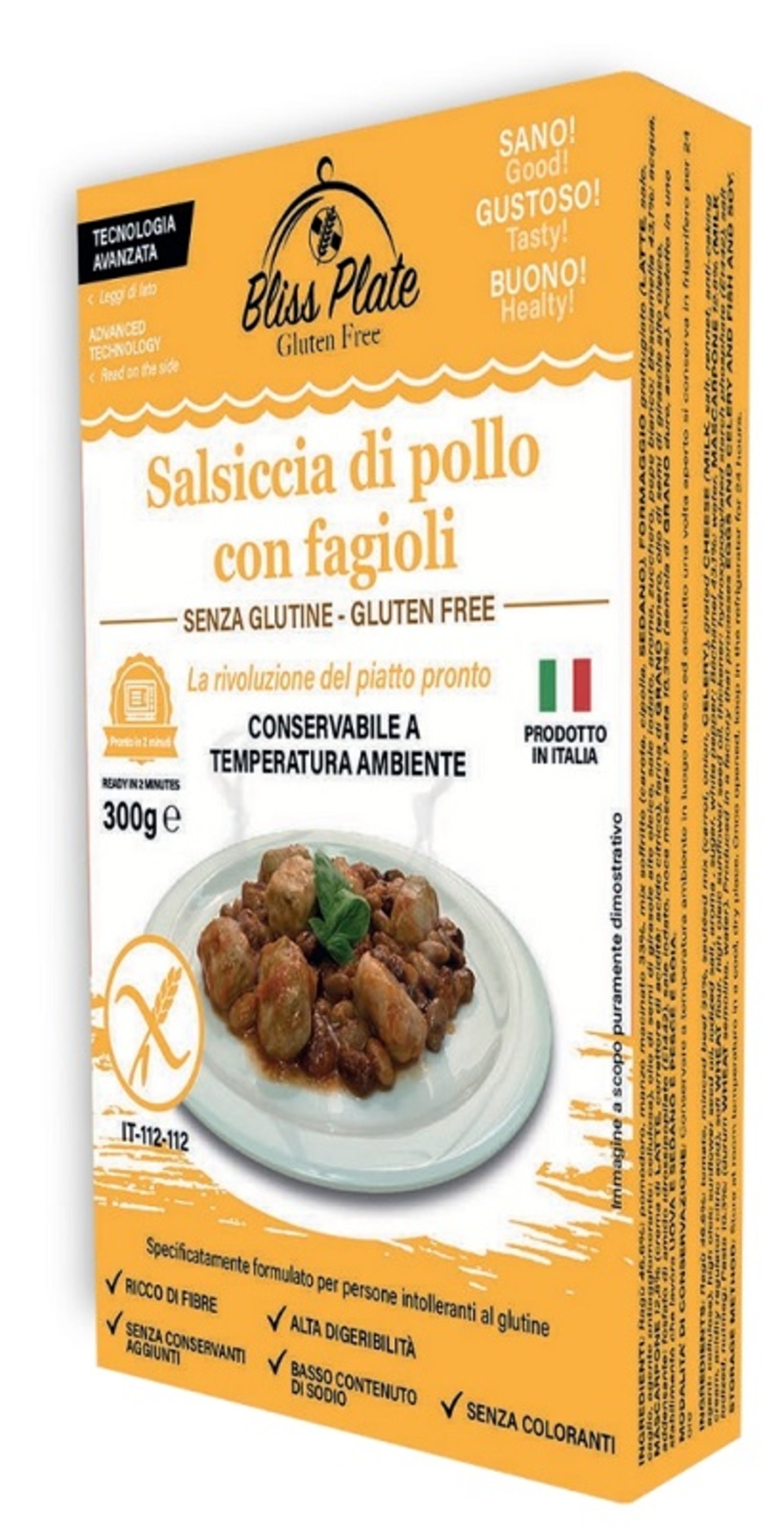 BLISS PLATE SALSICCIA POLLO