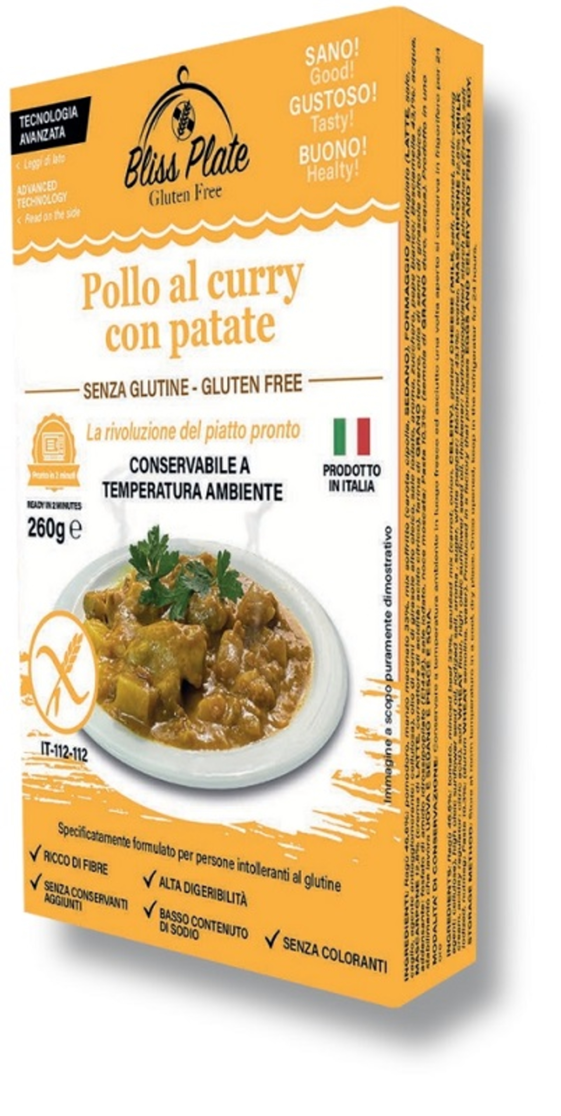 BLISS PLATE POLLO CURRY C/PAT