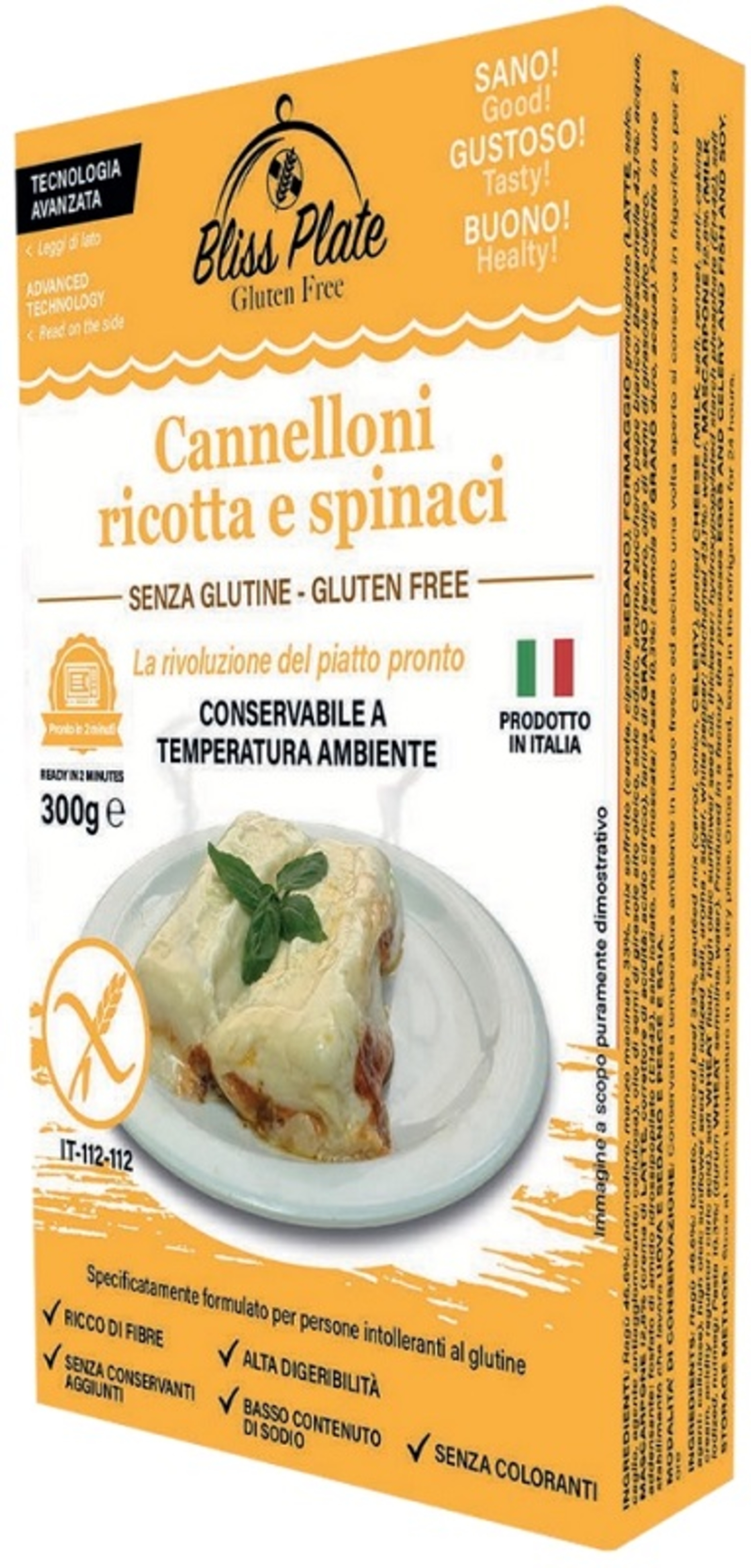BLISS PLATE CANNELLONI RIC/SPI