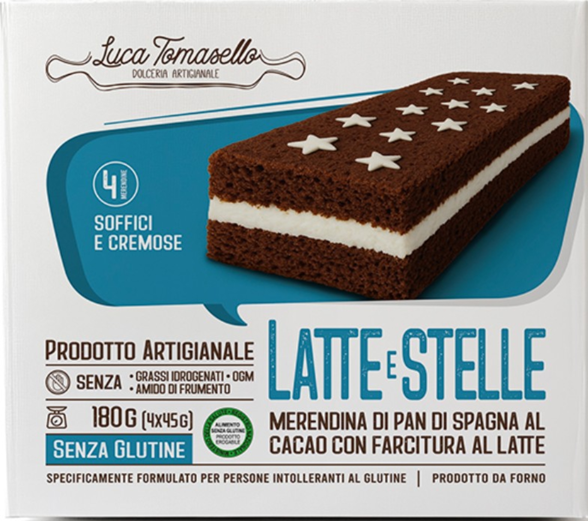 MERENDINA LATTE E STELLE 4PZ
